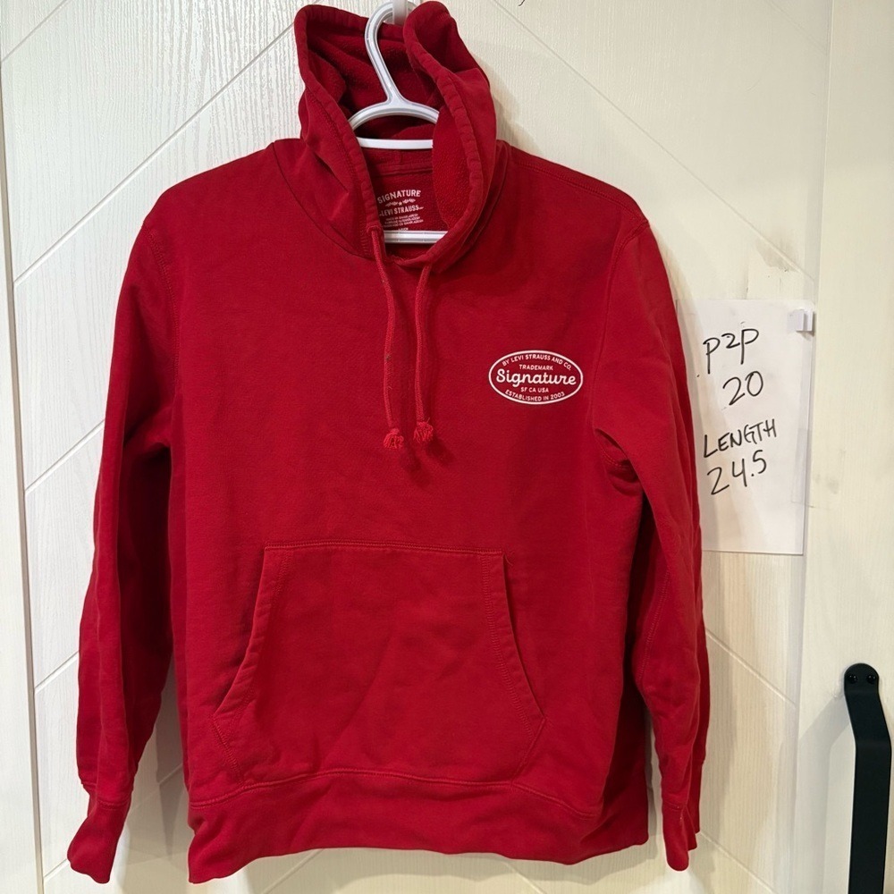Levi Strauss Signature Red Logo‎ Hoodie | Streetwear Casual Vintage